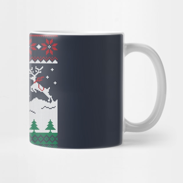 Jumping Deer Christmas Ugly by skinnyrepublic